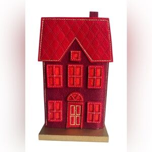 Festive Red Holiday House Decor